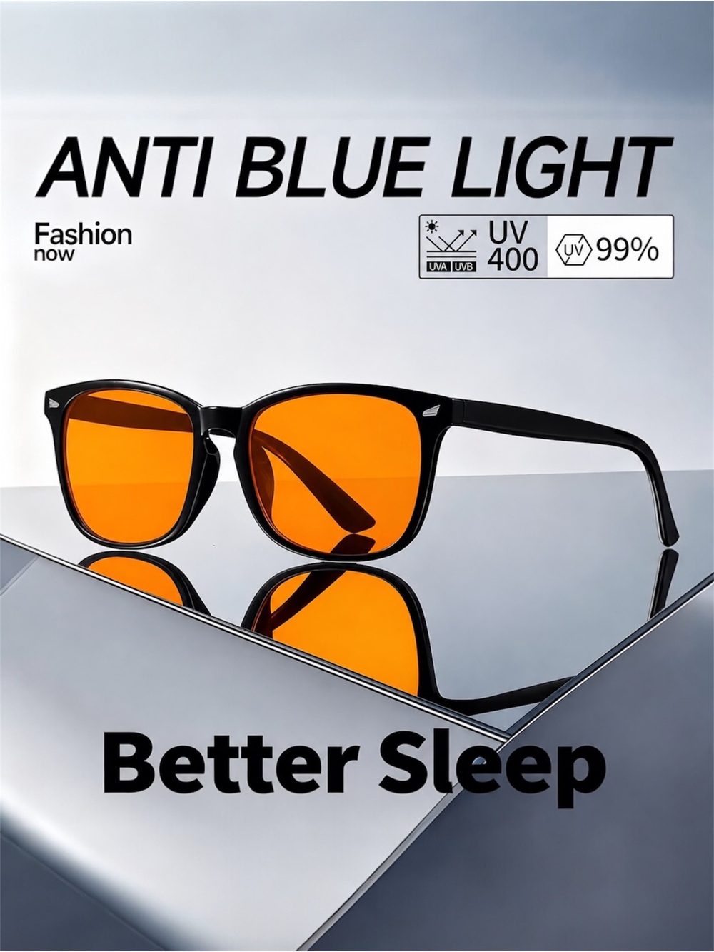 Anti-Blue Light Women’s Sunglasses - Orange Lenses